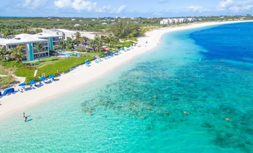 Grace Bay snorkeling from shore Grace Bay snorkeling from shore