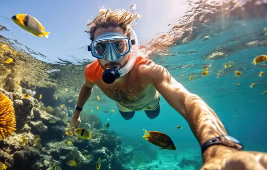 snorkeling in Roatan