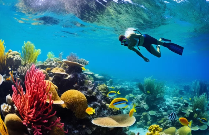 snorkeling Cozumel shore
