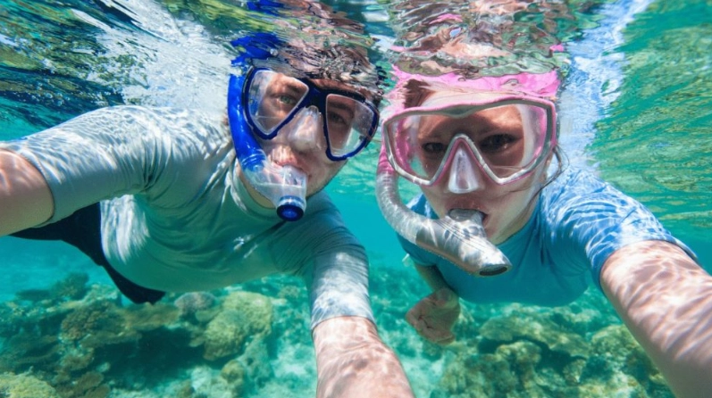 snorkeling in Costa Rica
