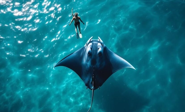 best snorkeling with manta rays