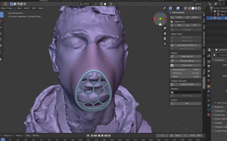 how to clean mask blater