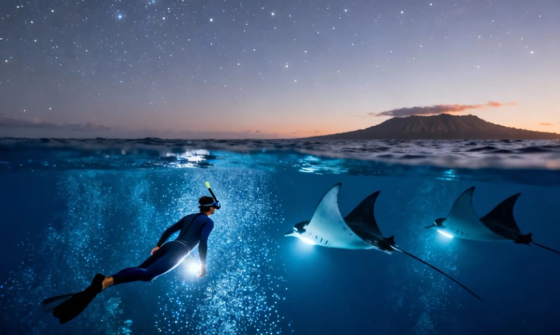 best Kona manta ray tour