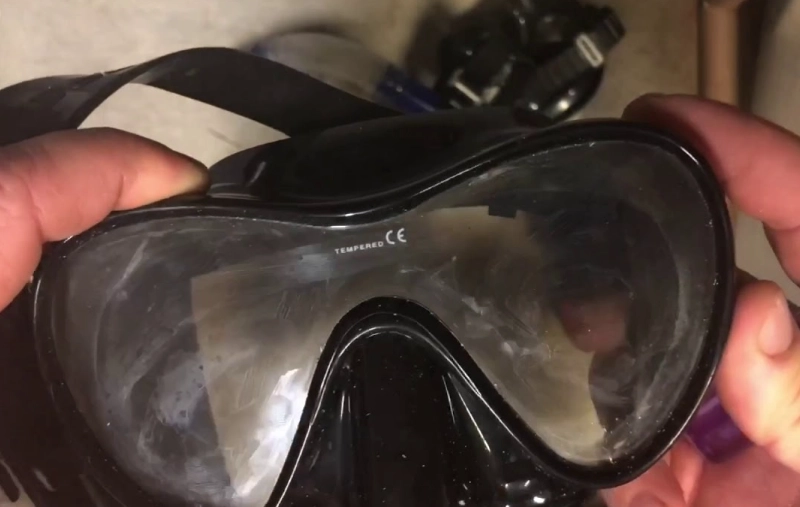 diy snorkel mask defogging