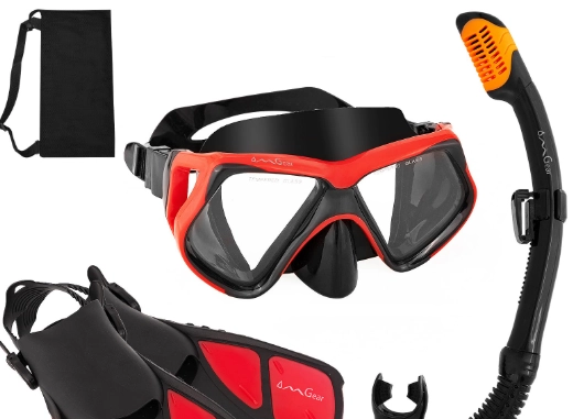 snorkeling gear