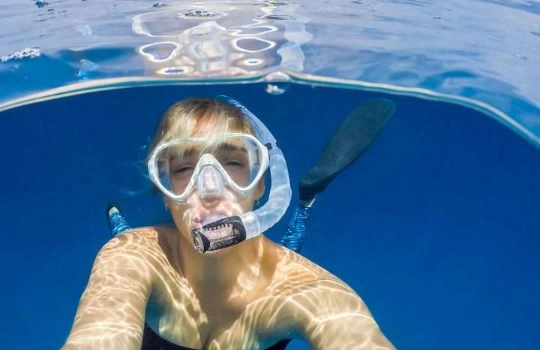 snorkeling gear
