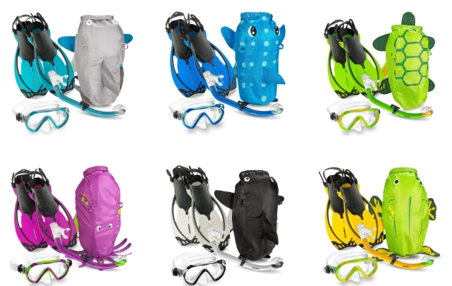 group snorkeling gear