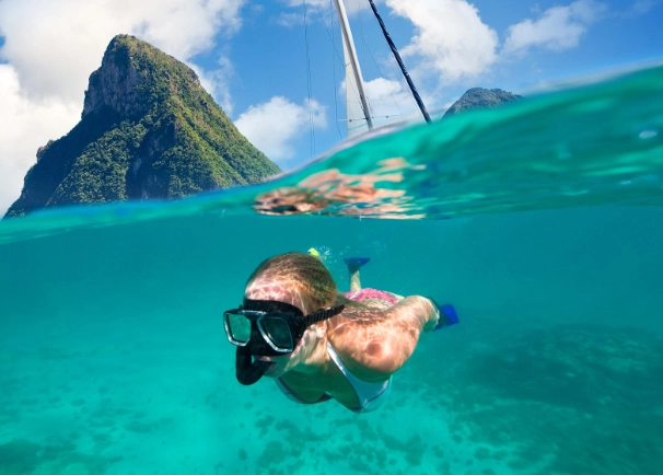 calm water snorkeling