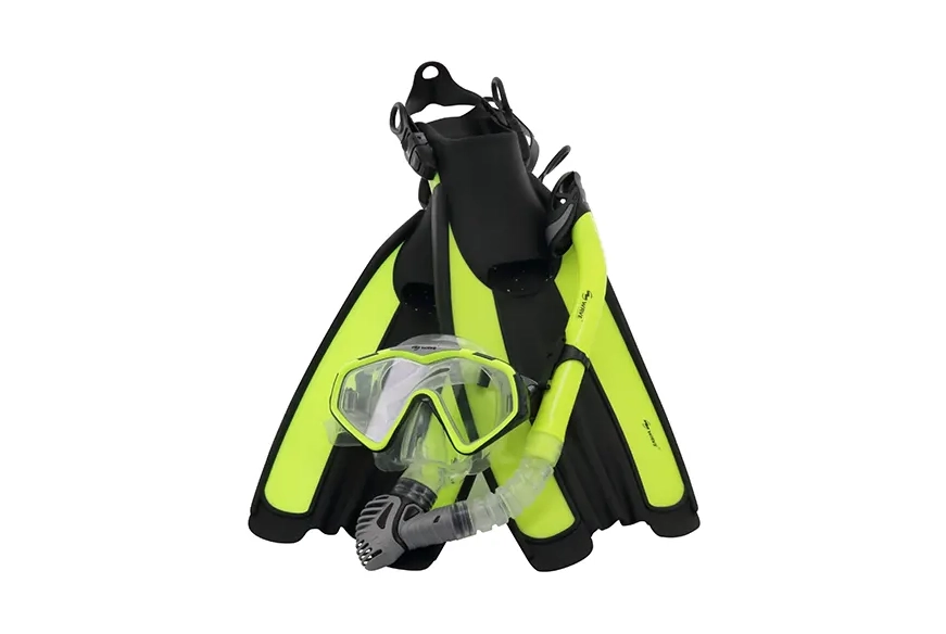 snorkeling and scuba diving gear