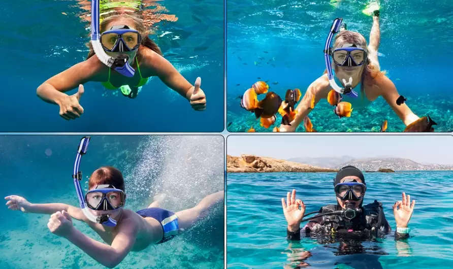 dry snorkel with anti-leak valve