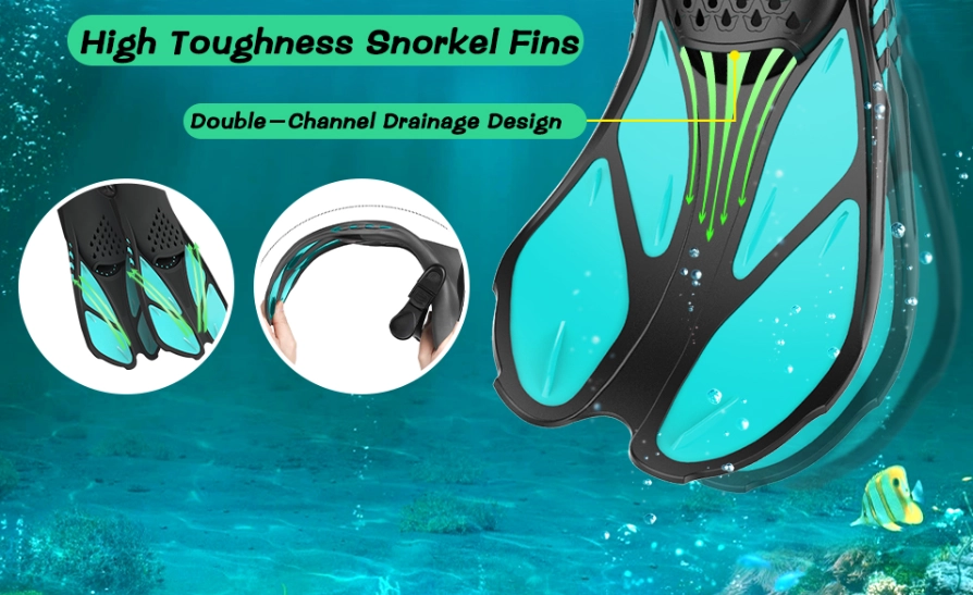 snorkeling fins for wide feet
