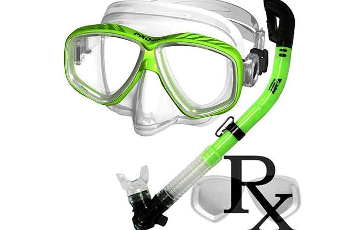 corrective dive mask