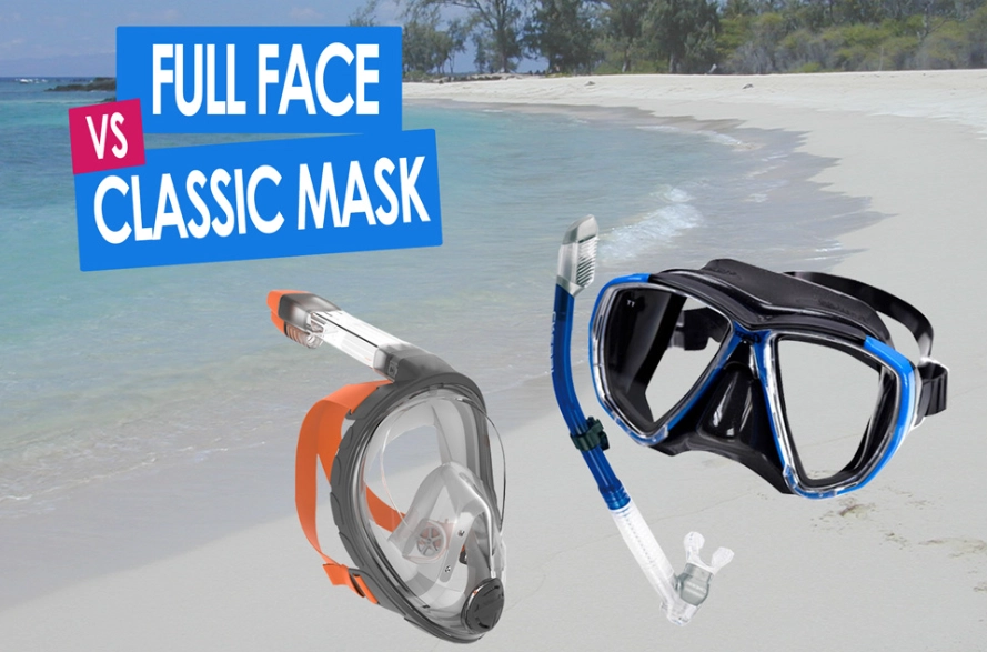 snorkel mask for scuba diving