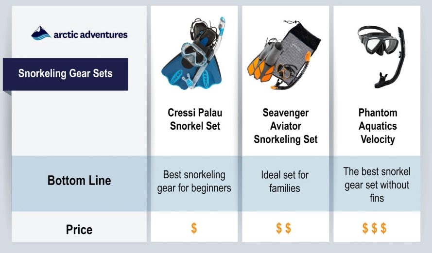 affordable snorkel set