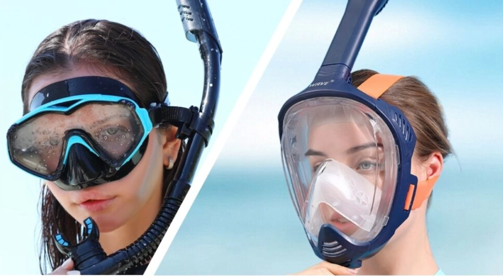 full face snorkel vs regular snorkel
